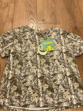 Shrek Camo Short Sleeve Tee - Green Camo
